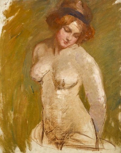 Desnudo con banda, c.1900 de Albert de Belleroche